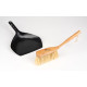 Holiday Travel Hand Broom and Dustpan Set, Bamboo