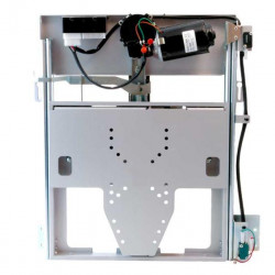Electric TV mount, extends downwards