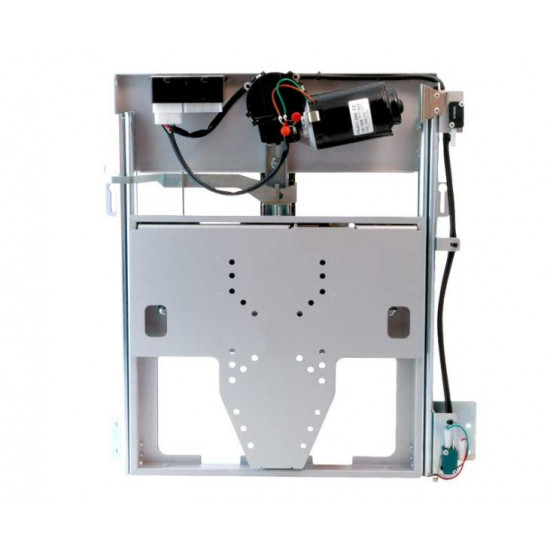 Electric TV mount, extends downwards
