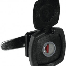 Flap lock - Square - Black