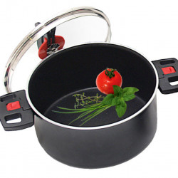 Camping cooking pot Exclusive 24cm black without lid