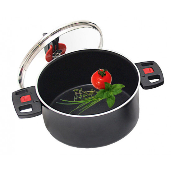 Camping cooking pot Exclusive 24cm black without lid