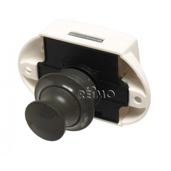 Push Lock - Furniture Lock - Grey