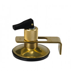 Folding suction cup for attaching the awning pole