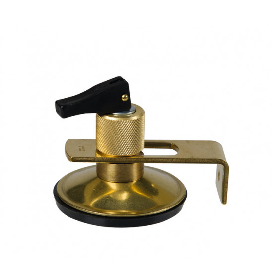 Folding suction cup for attaching the awning pole