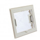 Roof hatch 400 x 400 mm - frosted glass - with roller blind and mosquito net