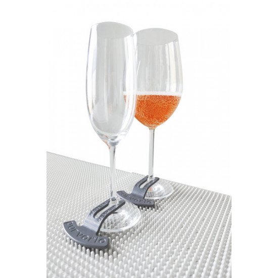 Purvario IVY stemware holders, 2 pieces, anthracite