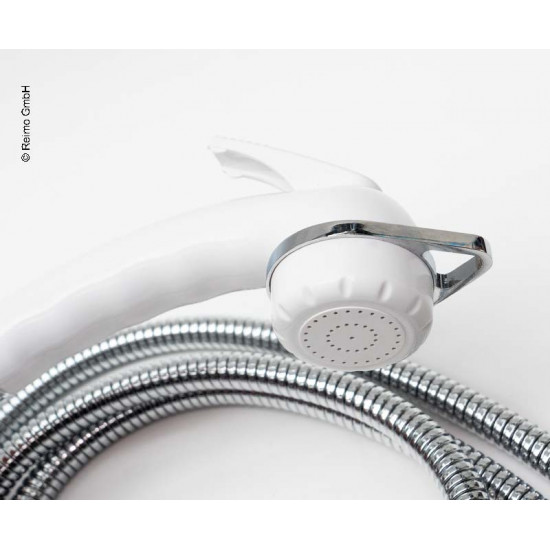 Water outlet with pre-mixer and shower, white - without lock