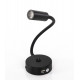 LED gooseneck lamp with USB and on/off switch