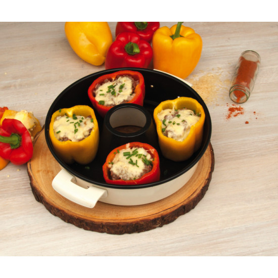 RoadBaker camping oven, 2.8 L, including glass lid, 3-piece set