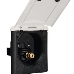 City water connection with pressure reducer - White