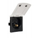City water connection with pressure reducer - White