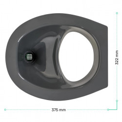 Compostable toilet insert - Grey