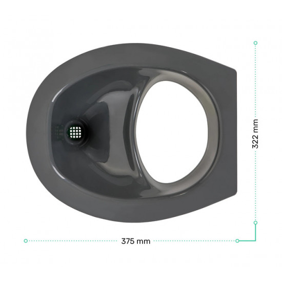Compostable toilet insert - Grey