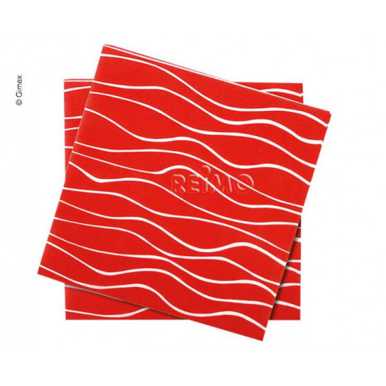 Napkins, red, 165x165mm, 20 pieces