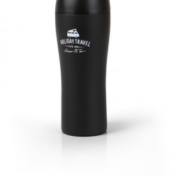 HOLIDAY TRAVEL Thermo Coffee Mug, Stainless Steel, 450ml, Black