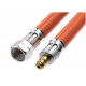 CAMPKO Gas Hose (Medium Pressure) with 1/4" LH Union Nut x Push-in Nipple - 150 cm