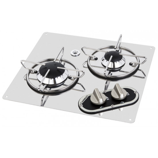 Built-in gas hob with 2 burners