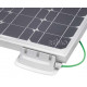 Solar mounting kit, 4-piece set with integrated roof feed-through, grey