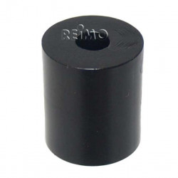 Round black PA spacer sleeve, 28mm high x 24mm wide, 8.4mm center hole