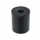 Round black PA spacer sleeve, 28mm high x 24mm wide, 8.4mm center hole