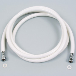 Shower hose white 1.5 m, 3/8" x 1/2"