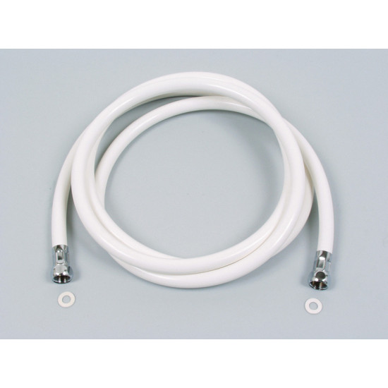 Shower hose white 1.5 m, 3/8" x 1/2"