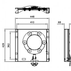 Swivel bases, passenger side, for Renault Trafic and similar models from 2014 onwards