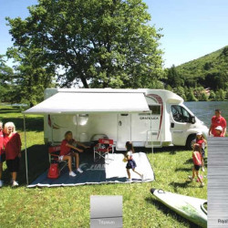 FIAMMA Markise F45S 230 Tit. R.Gr, The awning for motorhomes, caravans and camping buses with 2 piping rails