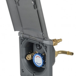 Service box for outdoor shower - Black