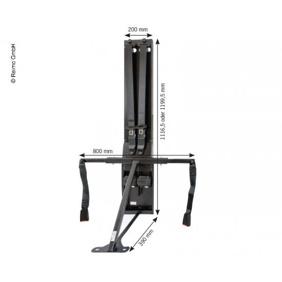 Raised 2-person seat frame