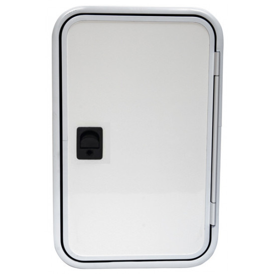 Prefabricated caravan door in System 2000, white