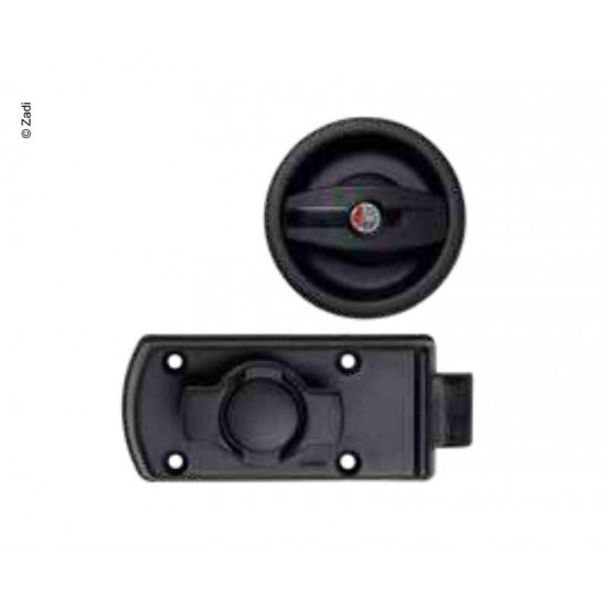 Caravan door lock, right, black