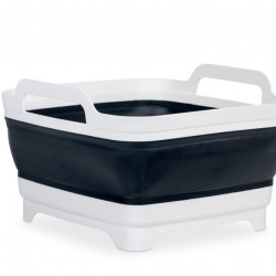 Washing-up bowl with bottom drain - Anthracite/White