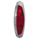 Red/white outline marker light, left, grey base plate