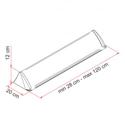 Universal front spoiler for roof hatches