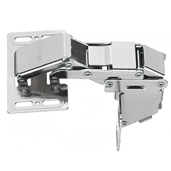 Upward-folding hinge with soft closing system - set of 2