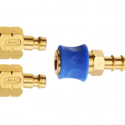 Coupling piece for the gas hose