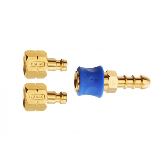 Coupling piece for the gas hose