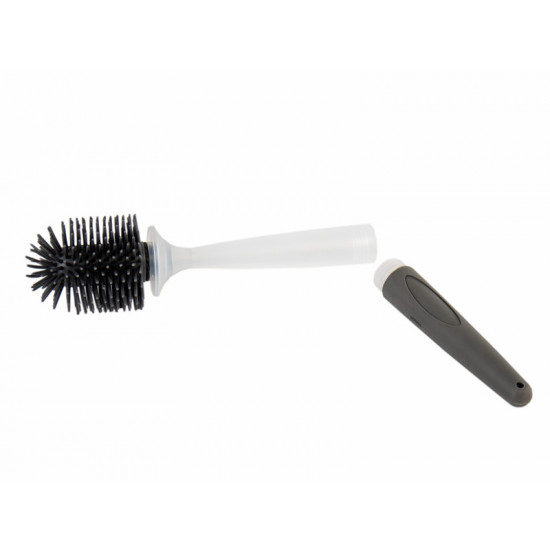 Silicone toilet brush - White / Grey