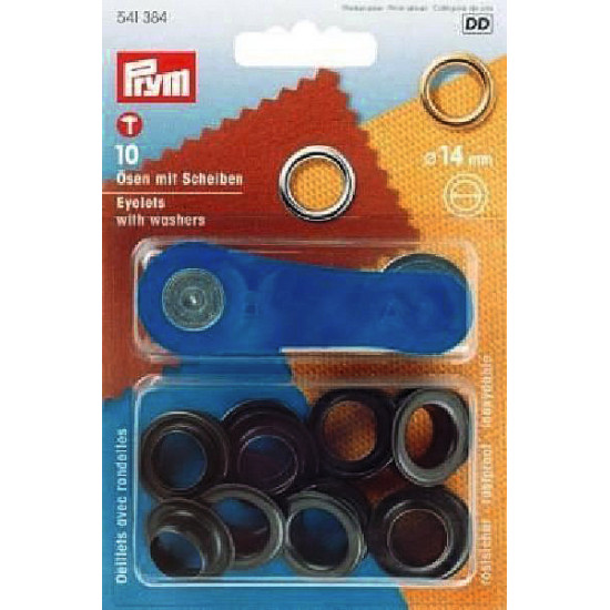 Brass eyelets, Ø14mm, burnished