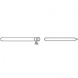 Canopy tension rod, steel, 1mm
