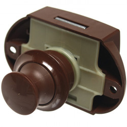 Push Lock - Furniture Lock Brown