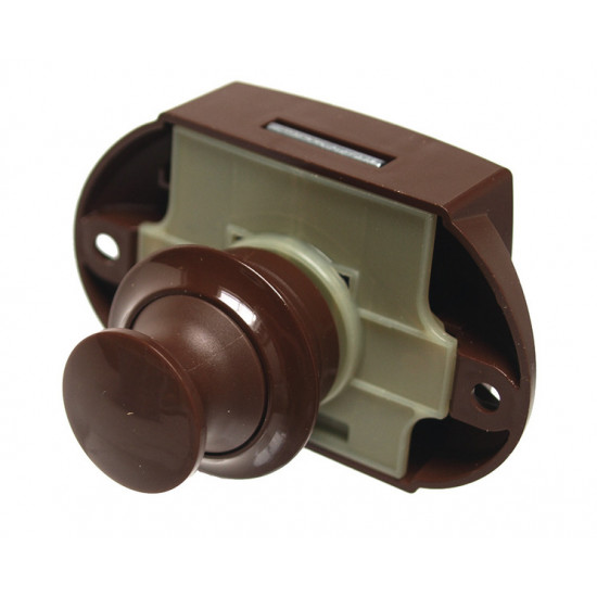 Push Lock Furniture Lock - Brown