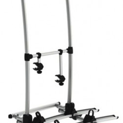 Excellent Standard black aluminum rear carrier, suitable for e-bikes, 2 bikes
