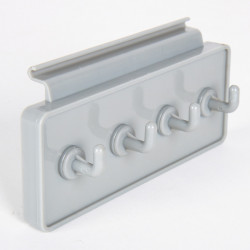 Hook strip for keder rail