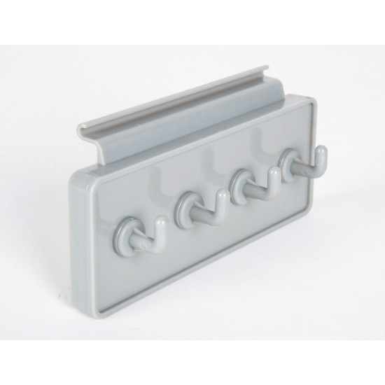 Hook strip for keder rail