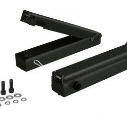 LAS adapter for BC260 towbar-mounted bicycle carriers, black