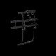 Elite Van XT rear carrier for Ford Transit H3 - Black