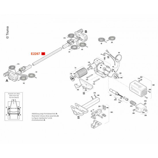 Connecting pipe 145cm